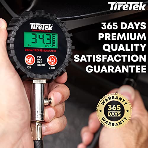 Digital Tire Pressure Gauge (0-200 Psi) - Heavy Duty Tire Gauge (Stainless Steel) - Motcertified Ansi - Easy To Read - Air Gauge Tire Pressure - Bike And Motorcycle Tire Pressure Gauge #TOP5