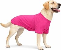 Vista 42 de Lovelonglong Ropa para mascotas, disfraces para perro, ropa de perro salchicha, camiseta en blanco para perros salchicha, Corgi 100% algodón, rosa