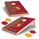 Wild Sports 2' x 3' Set with Direct Print HD Team Graphics – Great Gift for Any NCAA Fan! Bean Bag Toss Family Outdoor Games – USC Trojans