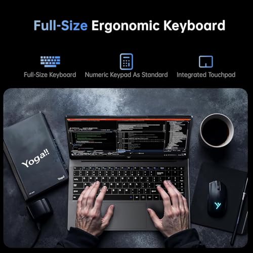 Image of 2026 Gaming Laptop with AMD Ryzen 4300U Processor, 15.6 Inch FHD Display Laptop AMD Radeon Graphics Laptop computer 16GB RAM 512GB SSD, Windows 11, 55Wh Battery, Wi-Fi, Type-C, Webcam Cover Slide