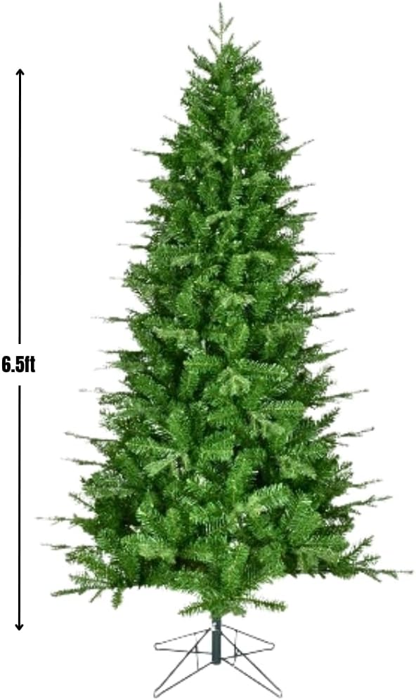 Brite Star Artificial Christmas Tree - 6.5 Feet Tall with Metal Stand - Realistic & Easy Setup - Perfect for Christmas Decorations