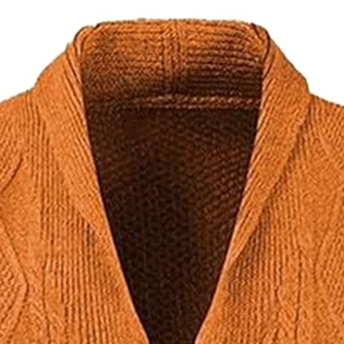 Men's Shawl Collar Cardigan Sweater Long Sleeve Slim Button Knitted Sweaters Lightweight Thermal Knit Cardigans2