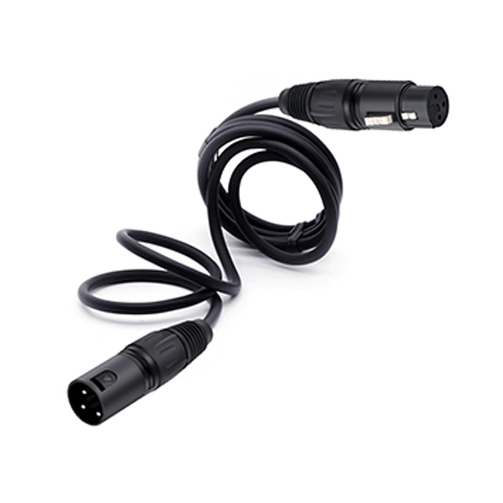 Zbalansowany kabel XLR 3-pinowy męski na żeński profesjonalny kabel mikrofonowy do nagrywania, miksowania, wzmacniacz czarny srebrny 1 sztuka (kolor: czarny, rozmiar: 10 m)