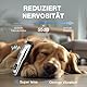 FuzzyFix Leise Hundeschermaschine Dichtes Fell, Wiederaufladbare Schermaschine Hund, Professionelle Hunde Haarschneidemaschine aus Edelstahl mit Keramikklinge Hunderasierer Tierhaarschneidemaschine