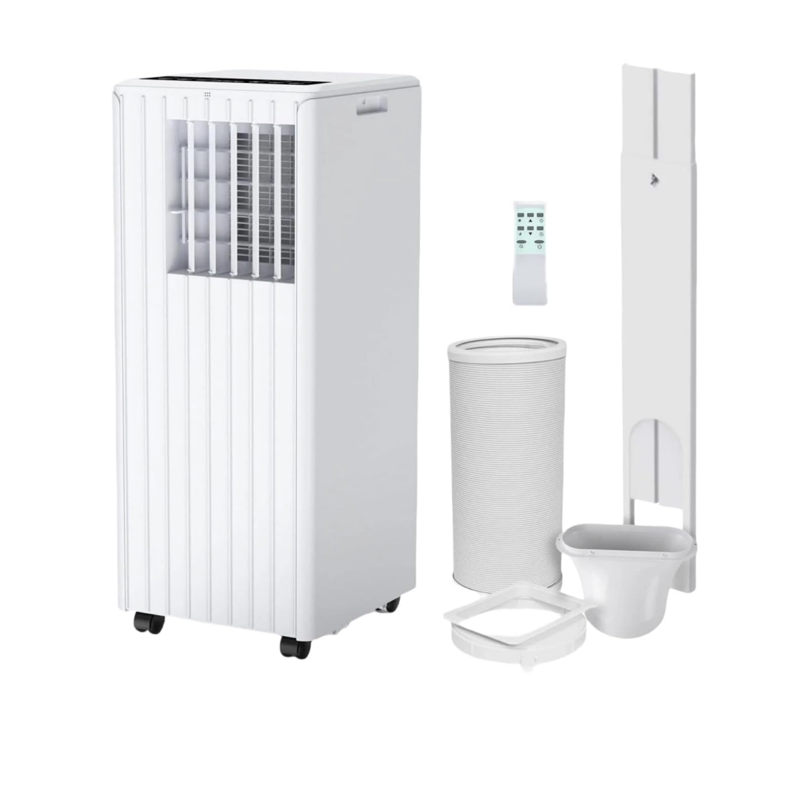 7000 BTU Portable Air Conditioner, Versatile 3-in-1 AC Unit with Cooling, Dehumidifier & Fan, 2 Speeds, 24H Timer, Sleep Mode, Low Noise, Remote, Window Kit for Home & Office Up to 300 sq.ft