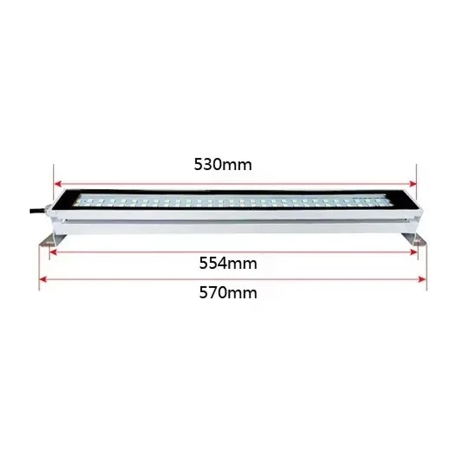 Luce for officina a LED in lega di alluminio 110V-220V 24V-36V IP65 IP67 impermeabile for tornio CNC industriale per macchine utensili da tornio(530MM,24V-36V)