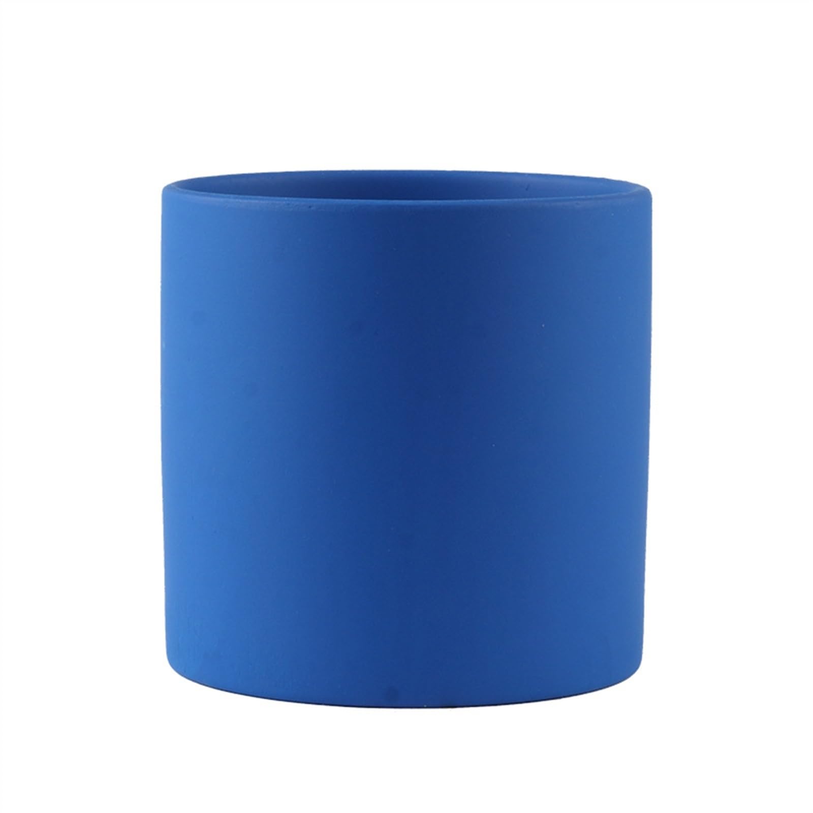 L8p2B5s7 Garden Pots Plant PotsSimple Colorful CeramicFlower Pots Succulent Garden DecorationPlanters Solid Color Home DecorDecorative(Dark Blue,11x11x11cm)