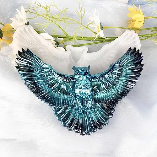 3D Owl Silicone Mold Animal Resin Mold Large Animal Statue Making Epoxy Mould DIY Craft Casting Mold for Gift Home Office Wall Hanging Decor - Image 4