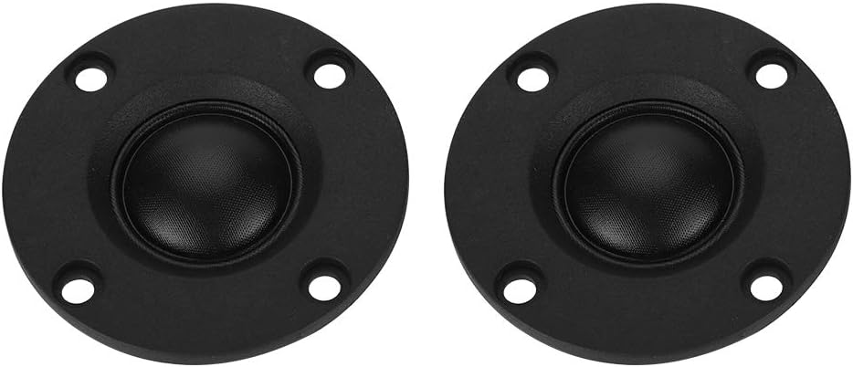 Vikye 2 x 30W 6Ω Silk Film Dome Tweeter Tweeter Tweeter Magnetic Design Hi-Fi Sound Lightweight and Easy to Operate 20mm Vibrating Diaphragm