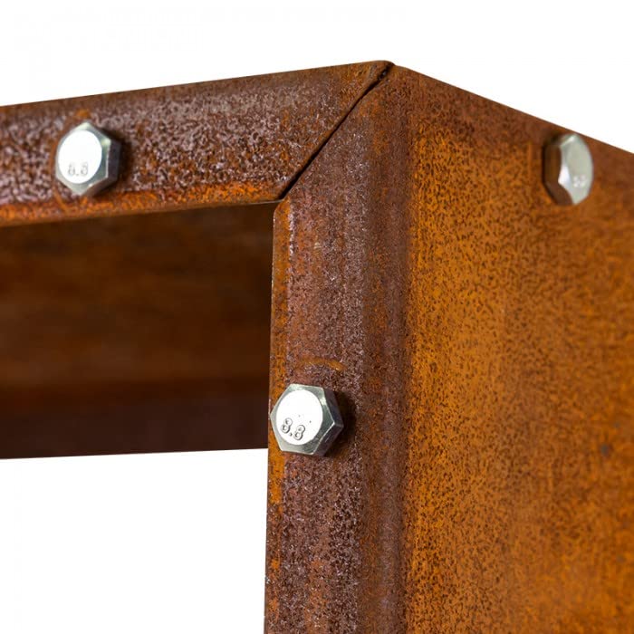 Grindi - Kaminholzregal Kaminholzständer Brennholzregal Holzaufbewahrung - Fusta, 80x30x160 - Holzkorb für Kaminholz & Holzlager, Holzunterstand für innen und außen