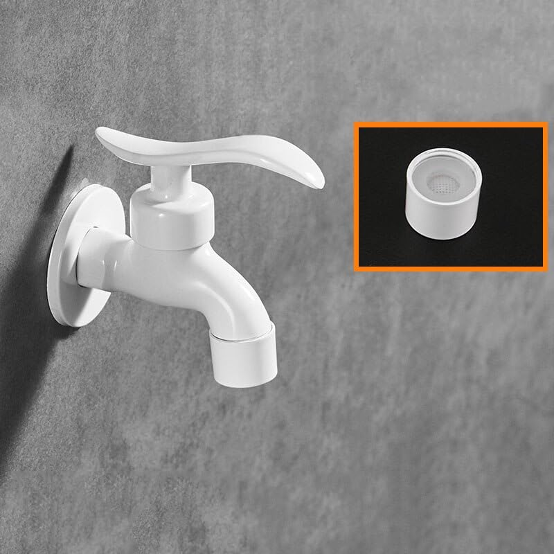 Robinet extérieur ouverture rapide en laiton blanc contre les fuites de machine à laver