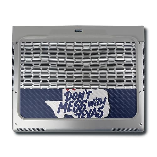 Image of MightySkins Carbon Fiber Skin Compatible with Alienware X16 R1 (2023) Full Wrap Kit - Dont Mess with Texas | Protective, Durable Textured Carbon Fiber Finish | Easy to Apply | Made in The USA