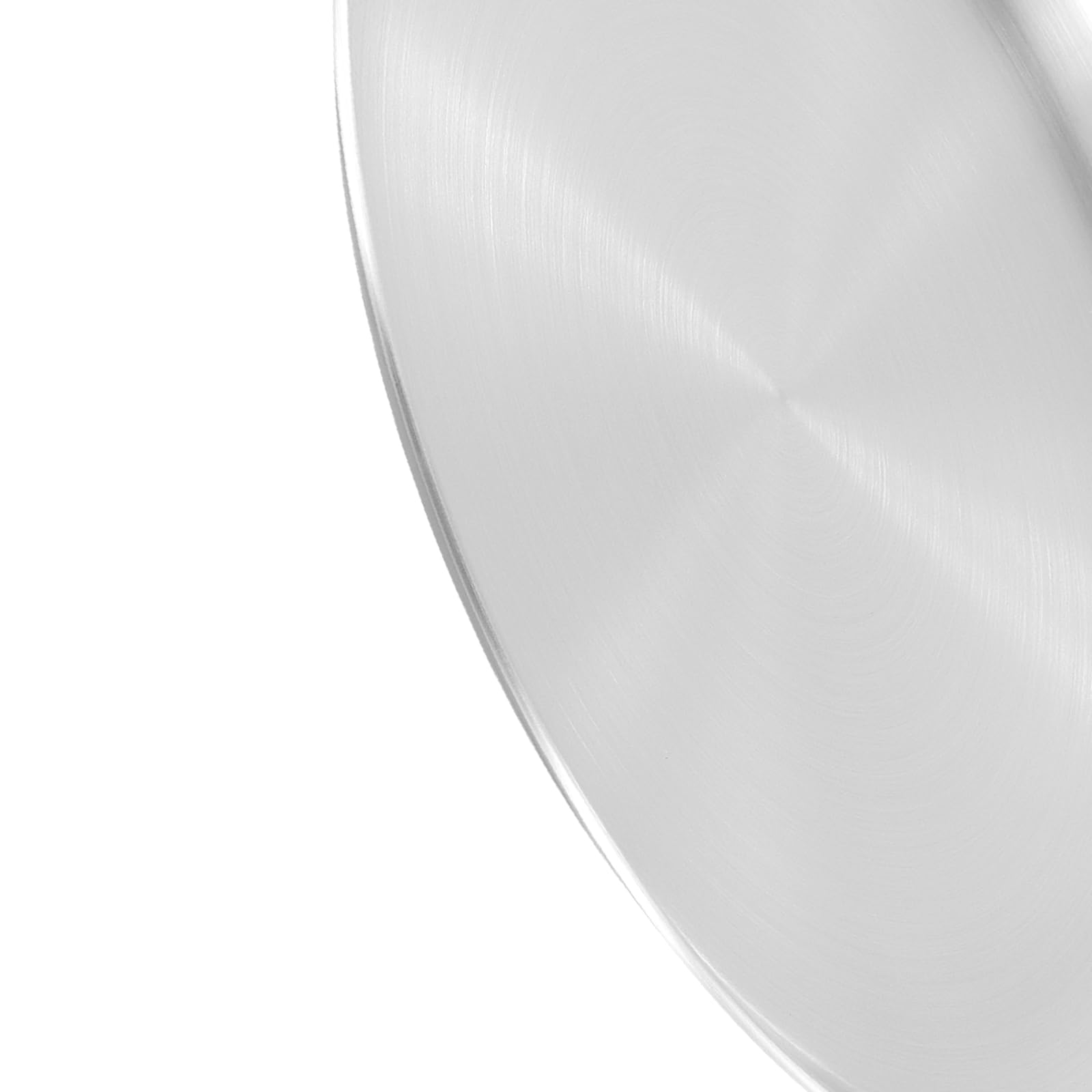 FUNSUEI 8 Pezzi Teglia per Pizza in Acciaio Inox, Piatti Rotondi 26 cm, Argento, Stoviglie Portatili per Campeggio, Cucina, Feste, Picnic e BBQ