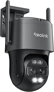 Reolink 4K 8MP Wi-Fi 6 PTZ Outdoor Surveillance Camera WiFi with Auto Tracking Zoom, Dual Lens, Dual View, WiFi Camera Outdoor with Smart Detection, Colour Night Vision, Outdoor Camera, TrackMix WiFi asin的图片