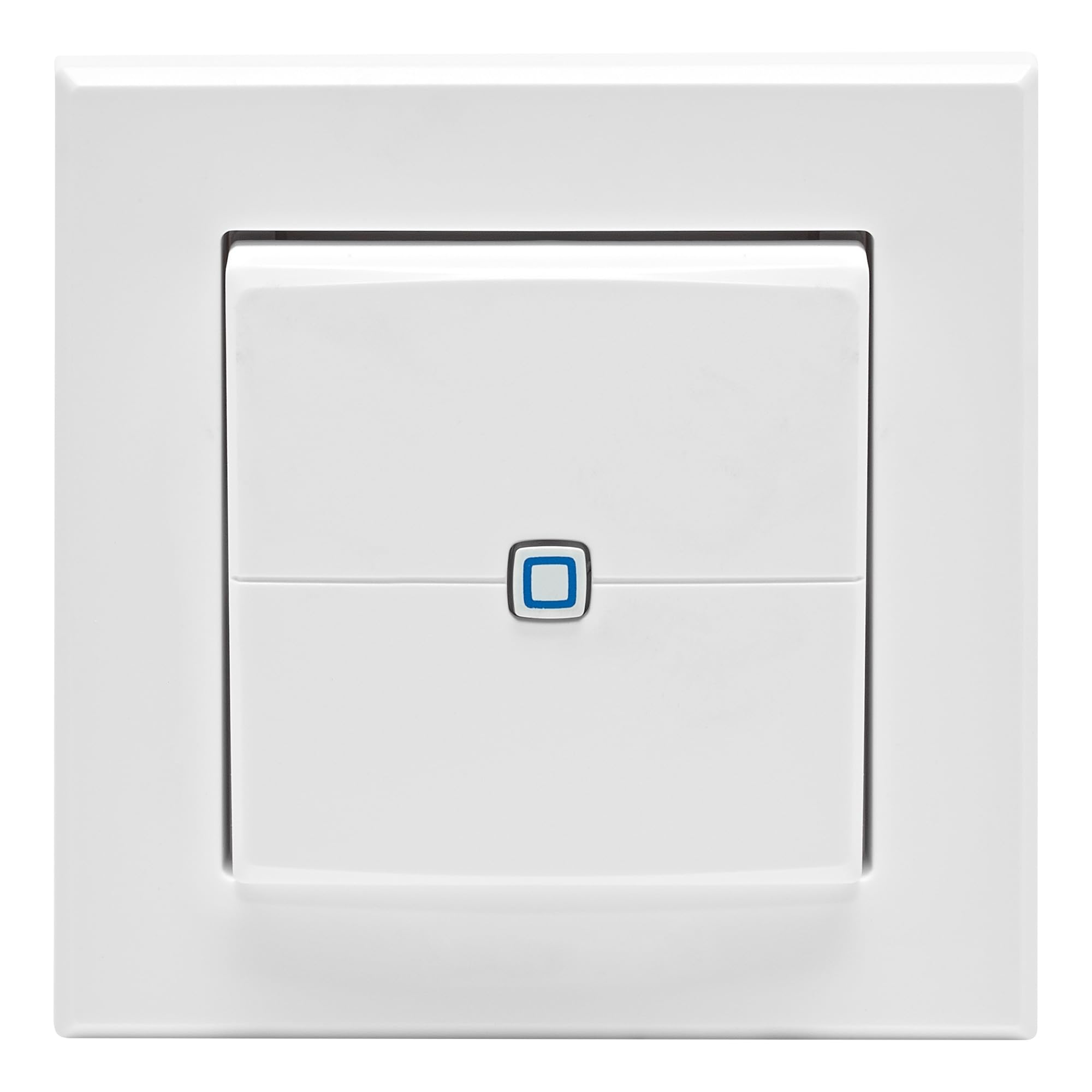 Homematic IP Inteligentny przycisk ścienny – podwójny przełącznik ścienny, dwa przyciski, akcesoria do Twojego Homematic IP Smart Home, uniwersalne zastosowanie, przełącza siłowniki i termostaty