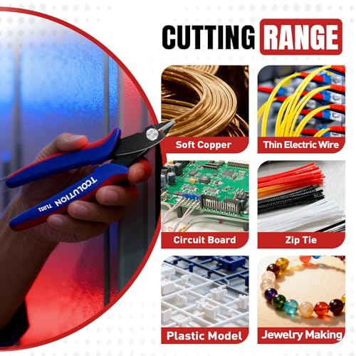 Image of Flush Wire Cutters - Small Diagonal Cut Pliers Snips