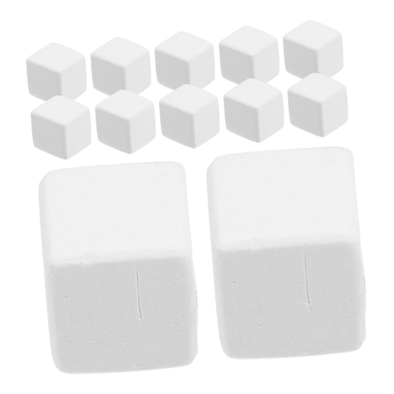 Mipcase 12pcs Pet Hermit Crab Pool Live Hermit Crabs for Sale Euchre Cube with Words Cold Food Shipping Boxes Reptile Accessories for Habitat Sand Mineral White