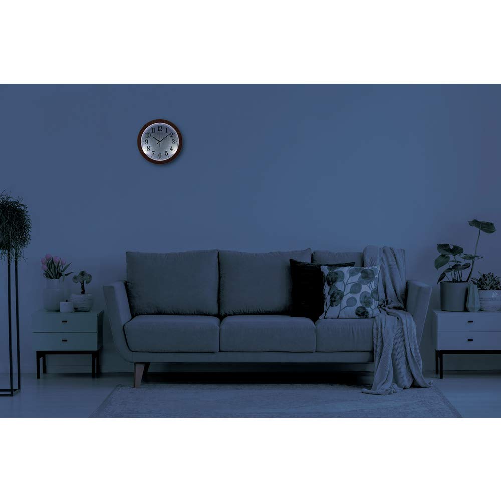 Amazon.com: Seiko Clock KX260B Wall Clock, Radio, Dark Brown Wood