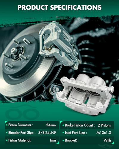 Image of SCITOO 18B4975A 18B4974A Front Left & Right Disc Brake Calipers Assembly w /Bracket for Ford for F-150 2009,for Ford for Lobo 2009-2014