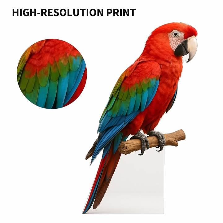 Image of Parrot 5FT Life Size Cardboard Cutout - A Fun Animal Standup for Photo Booths, Birthday Parties, and Events