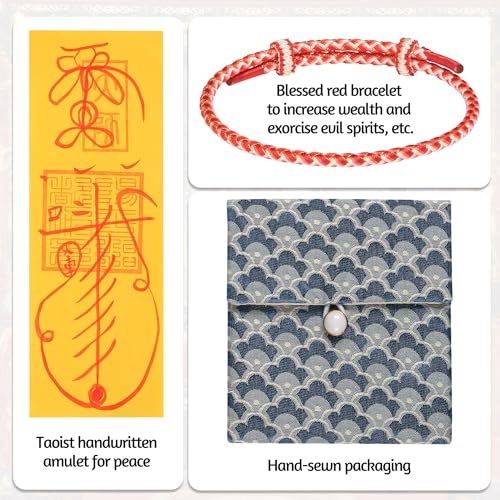 Bracelet for Men and Women, Adjustable Kabbalah Braided Bracelet，Good Lucky Lucky Fashion Red/Blue Handmade Wrist rope4