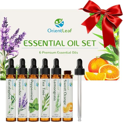 ORIENTLEAF Essential Oils Set for Diffusers, Christmas...