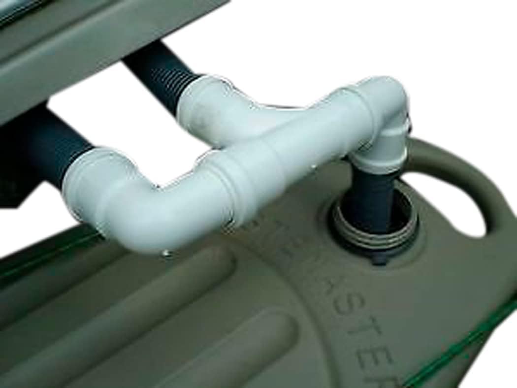 DOUBLE DRAIN-AWAY CARAVAN WASTE PIPE ADAPTER