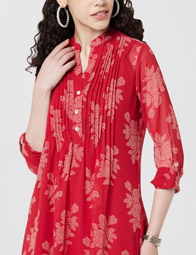 Image of BIBA Women Polyester Straight Fit Printed Kurta