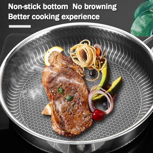 Sartén Wok Antiadherente con Tapa, Acero Inoxidable 28 cm miniatura 2