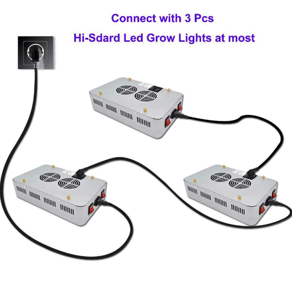 TEmkin Lampe de Croissance pour Plantes, 1200 W/1500 W/2000 W LED Grow Light, Double Interrupteur et Double puces à Spectre Complet pour Plantes d'intérieur hydroponiques, légumes et Fleurs (1200 W)