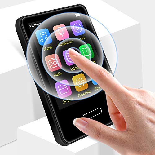 Tenswall MP3 Player with Bluetooth 4.2, MP3 Player 16GB Music Player with 2.8'' Touch Full Screen, Voice Recorder,Video Play, Wrist Belt, Mini MP3 Player Bluetooth Support up to 128GB