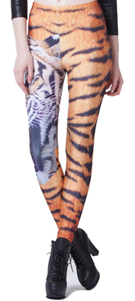 Sister Amy Women's Digital Animal Printed Ankle Elastic Tights Legging