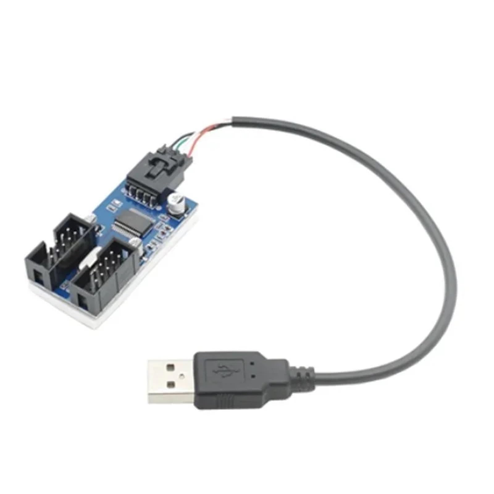 Moltiplicatore testa USB a 9 pin for scheda madre da 1 a 2 porte Spina a 4 porte Femmina a 9 pin 1 cavo for scheda adattatore splitter trascinamento 4