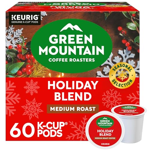 Image of Green Mountain Coffee Roasters, Holiday Blend Coffee, Keurig Single Serve K-Cup Pods, 60 count