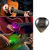 Auto LED Glowing Guitar Picks - Light up Guitar Pick, for Unmatched Musical Experience, 0.6mm (White)