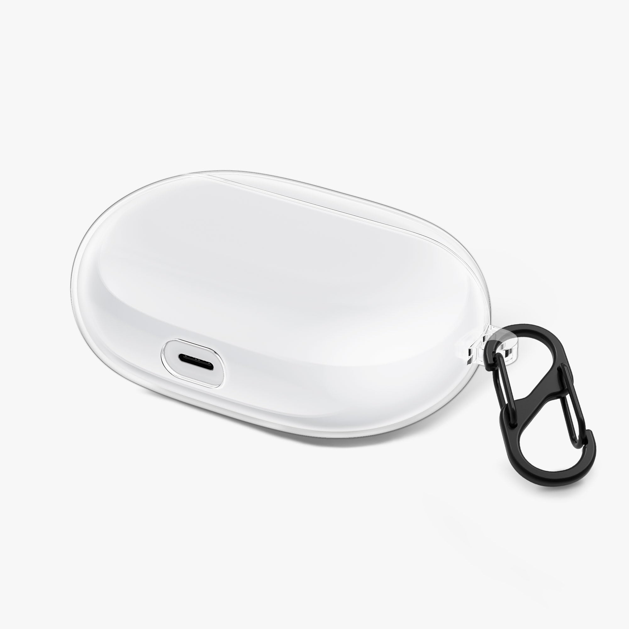 kwmobile Earphones Case for Beats Studio Buds Case - Clear TPU Silicone Earbuds Cover - Transparent - Image 3