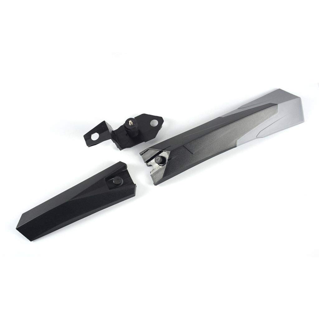 Garde-Boue de vélo, Garde-Boue de vélo électrique, Garde-Boue de Roue Avant/arrière en Fibre de Carbone, Accessoires de Fixation pour VTT, vélo de Route (Noir)