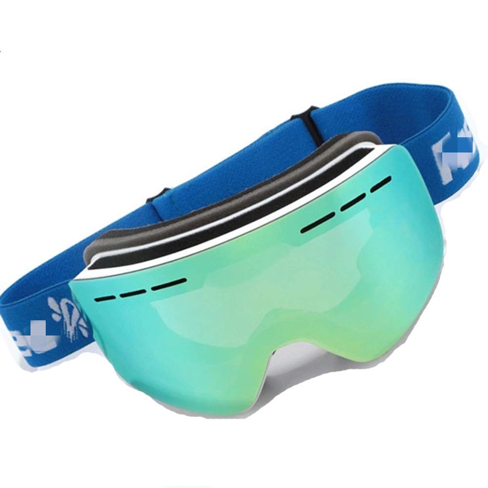 Occhiali da Sci Doublelayer SAndproOf Protezione degli Occhi Antivento Antiappannamento Occhiali da Sci Arrampicata per Adulti Sci Grandi Occhiali da Sci sferici Senza Montatura