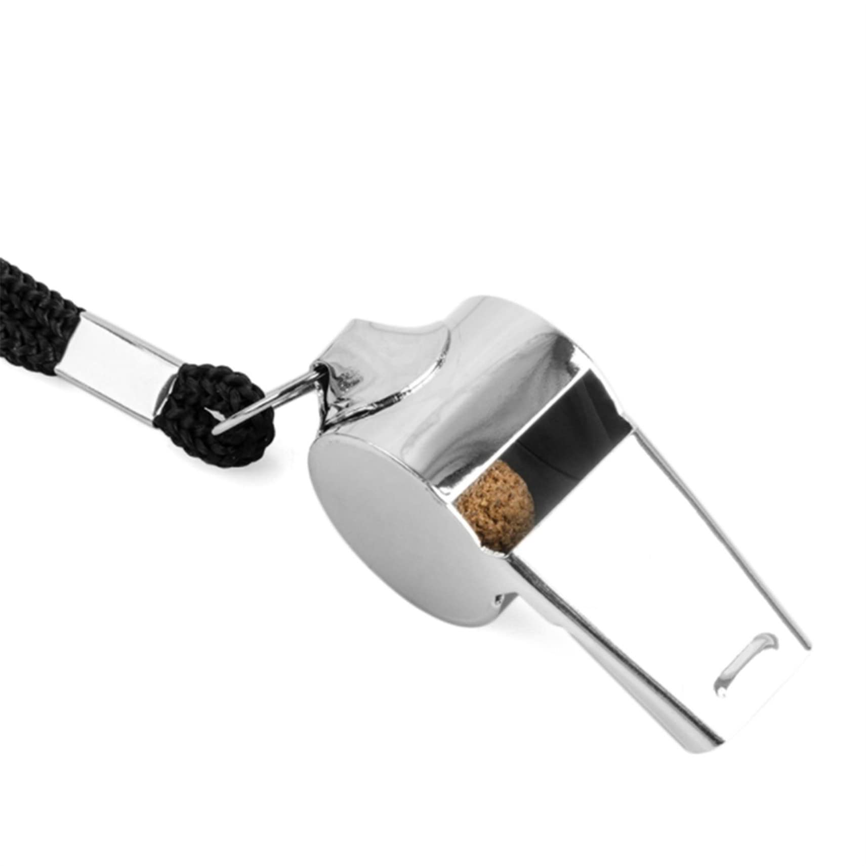 Winwinfly Stainless Steel Sports Whistles with Lanyard, Loud Sound Whistles Great for Coaches, Referees, and Emergency