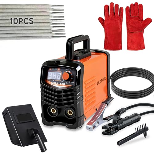 Image of 130A Stick Welder, 110V Super Mini Portable Welding Machine, For 2.5mm/3.2mm Rod ARC Welder, IGBT Inverter Welder Machine(Orange)