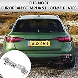 4 Pcs Trailer Number Plate Holders, Number Plate Clips, Spring Loaded Frameless Mount Stainless Steel License Plate Bracket for Campervan Trailers Trucks Caravans Car Registration Plates Reg Plates - Image 4