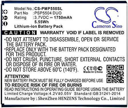 PSP5505 Duo Replacement Battery for Multe 5505 Duo,Battery (1800mAh/3.7V)
