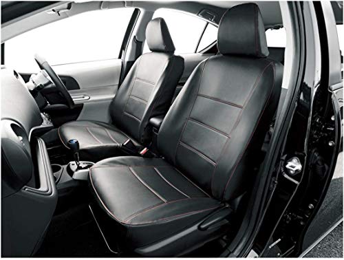 BONFORM seat cover [Aqua-only / size M5-15] black (sewing: Red) 4497-51R