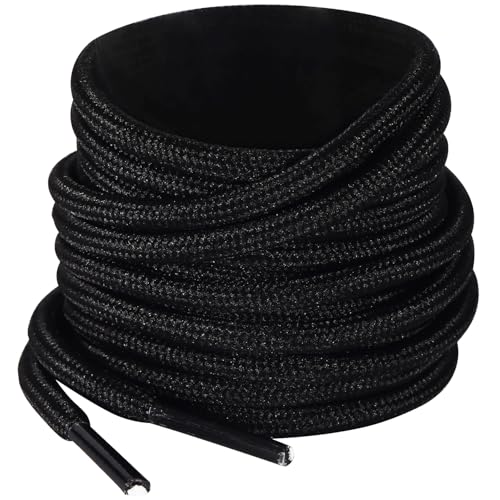 Stiefel Schnürsenkel [2Paar] - 4,5mm Runde Schuhbänder für Wanderschuhe, Trekkingschuhe, Arbeitsschuhe, Outdoorschuhe - Reißfest & Rutschfest - Boot Laces(70-180cm)