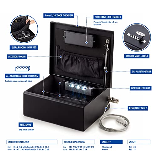 Image of Viking Security Safe VS-12LSX Mechanical Simplex Two-Gun Safe