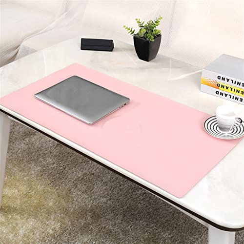 Lifup Sous-main en Cuir PU Étanches Tapis de souris Antidérapante pour Bureau et Maison Simple face Rose 65x35cm Cover