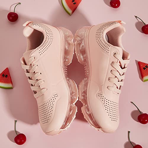 Image of LUCKY STEP Women Air Cushion Fashion Sneakers | Breathable Casual Comfortable Lightweight Walking Shoes