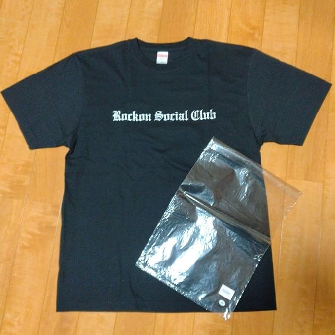 Amazon.co.jp: ロックオンソーシャルクラブ ロゴ刺繍Tシャツ XL