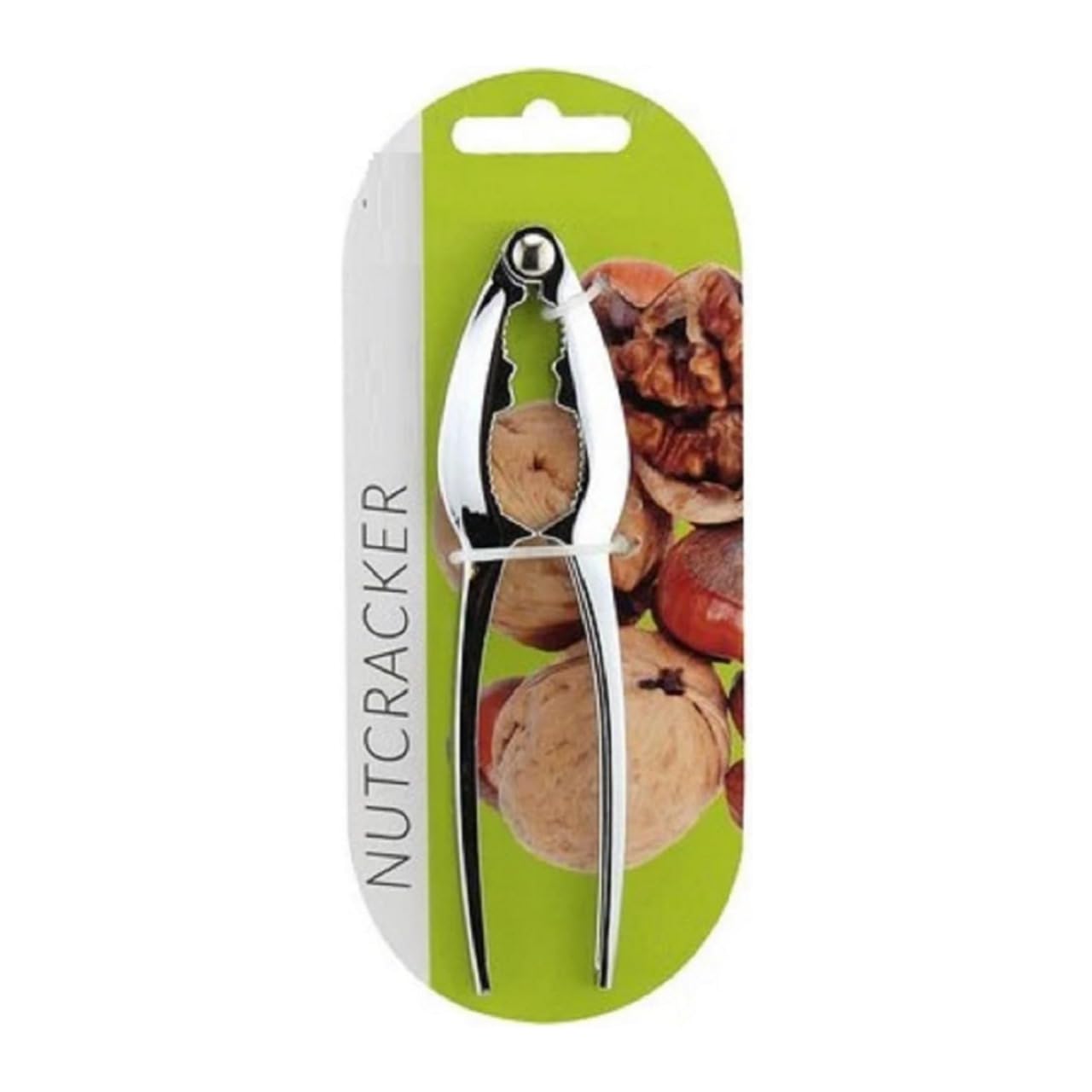 Nutcracker Durable Silver Finish, Heavy-Duty Design for Effortless Nut Cracking and Stylish Kitchen Tool