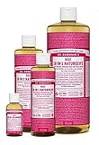 Dr. Bronner´s Naturseife Rose 18-in-1 Magic Soap natürliche Flüssigseife aus biologischem Anbau, vegan, keine Zusatzstoffe, Fair Trade zertifizierte Bioseife (1x945ml)